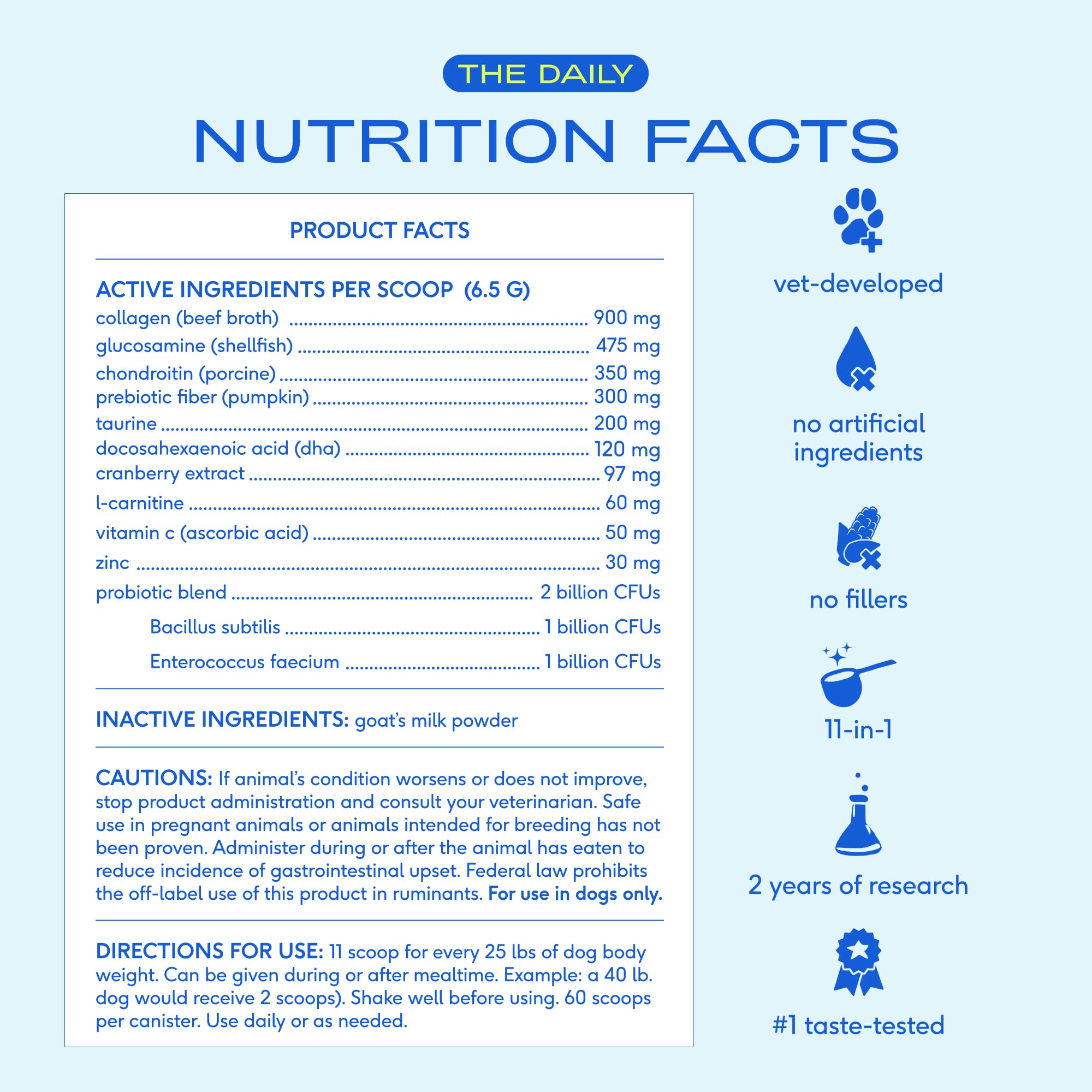 Native Pet Digestive & Wellness Boost Bundle: Daily Multivitamin (30 Scoops), Probiotic for Dogs (30 Scoops) & Omega 3 Fish Oil (8 Oz.) - Supports Digestive Health & Wellness Boost - Image 8