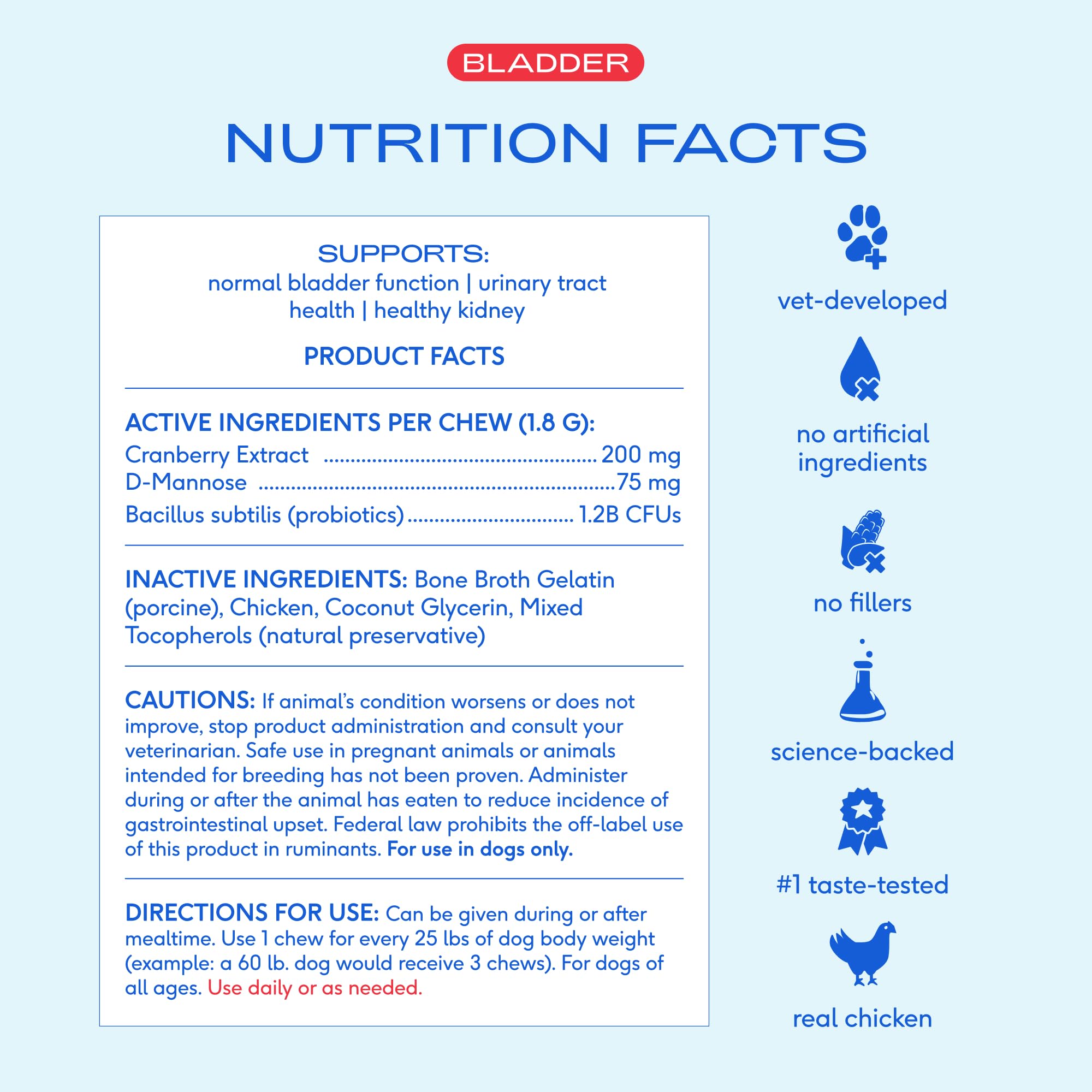 Native Pet Bladder & Immune Support Bundle: Bladder Chews for Dogs (30 Air-Dried Chews) & The Daily Dog Multivitamins (30 Scoops) - UTI Treatment & Prevention Plus 11-in-1 Multivitamin for Pups - Image 8