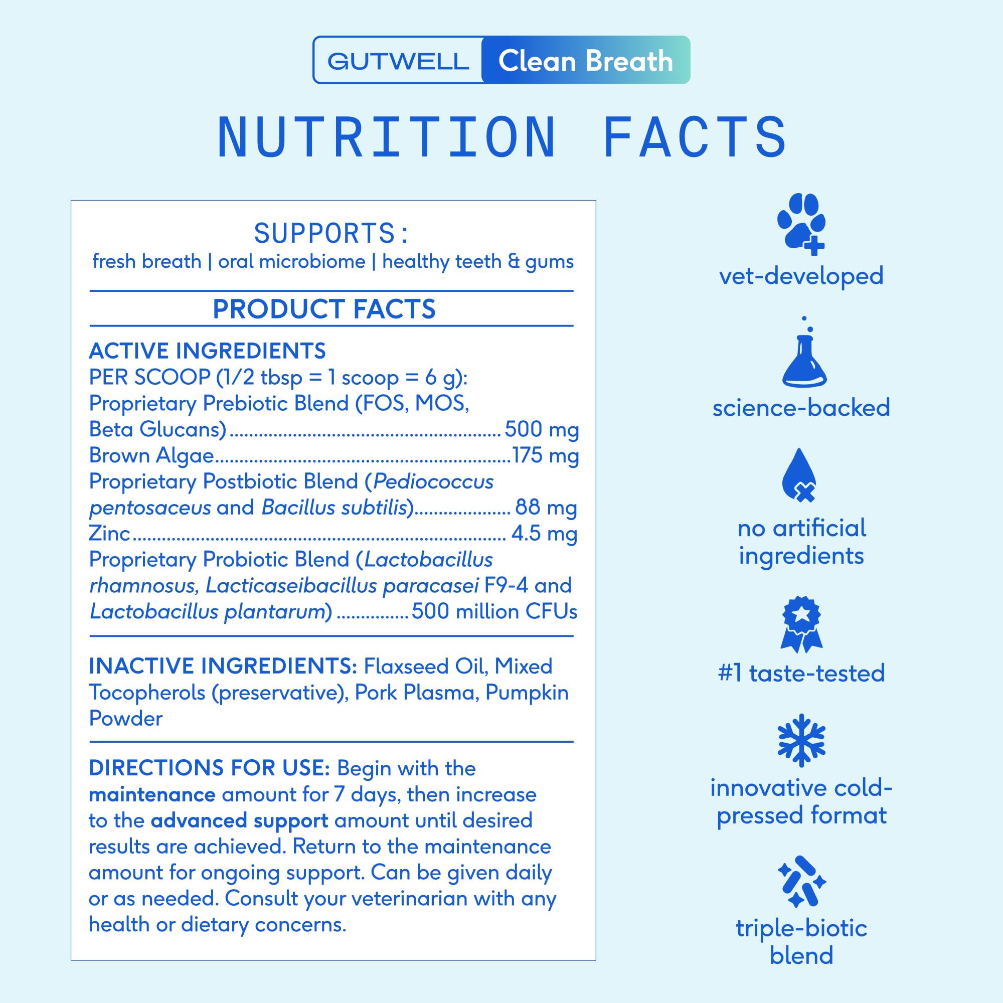 Native Pet Dental & Digestive Support Bundle: 60 Scoops GutWell Clean Breath - Dog Breath Freshener & 48 Scoops Bone Broth for Dogs - Chicken Bone Broth Powder Dog Food Toppers - Image 8