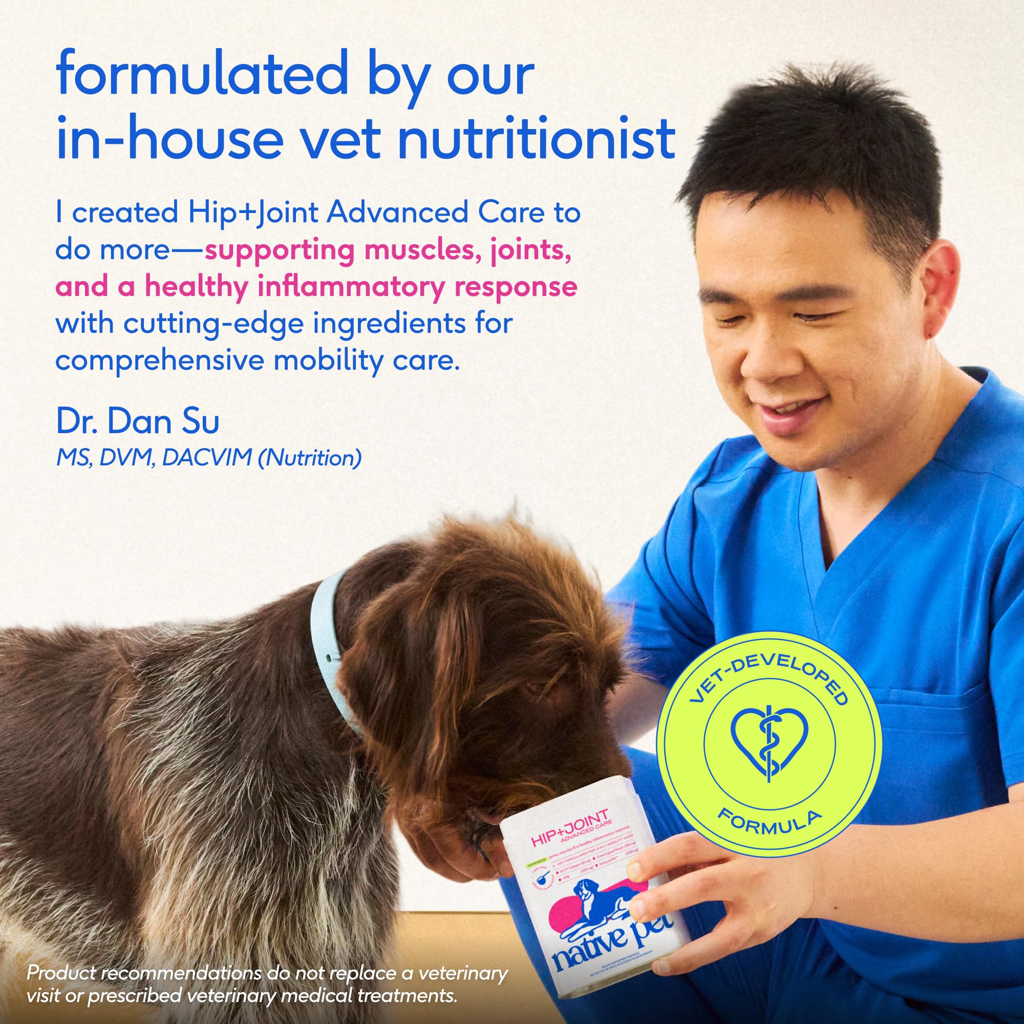 Native Pet Hip & Joint Advanced Care Dog Joint Supplement Powder for Mobility & Movement Support, Joint Supplement for Dogs with HMB, UC-II Collagen, Green Lipped Mussel & Hyaluronic Acid – 30 Scoops - Image 7