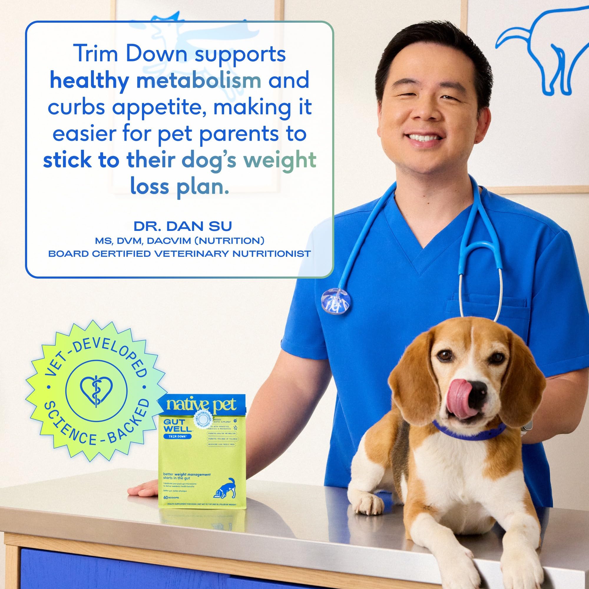 Native Pet Fit & Pain-Free Bundle: 60 Scoops GutWell Trim Down - Dog Weight Loss Supplement & 60 Pain Relief for Dogs - Promotes Joint Health, Reduce Inflammation & Stiffness - Image 7