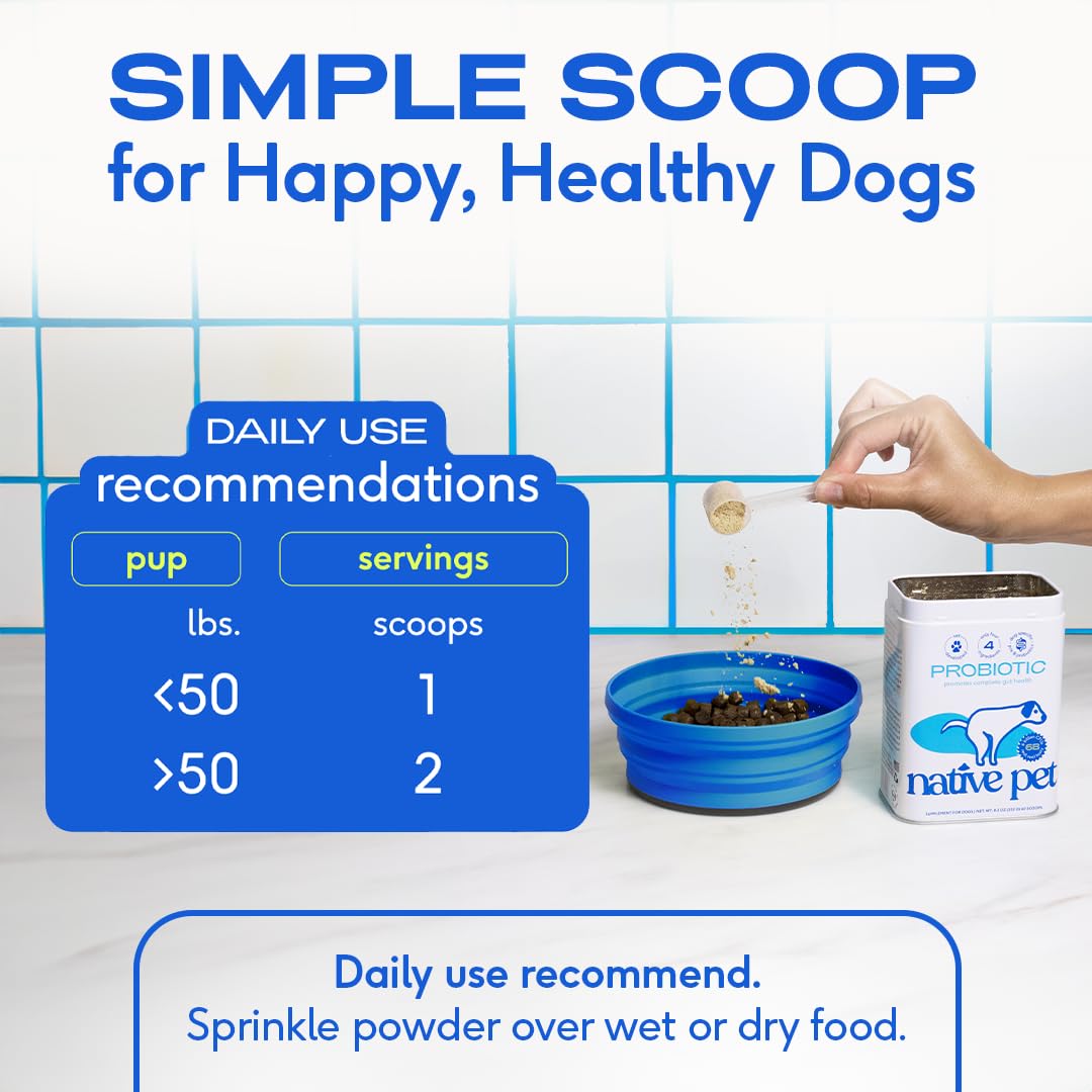 Native Pet Probiotic for Dogs & Omega Oil for Dogs| Vet Created Probiotic Powder for Digestive Issues | 8 Oz. Omega Oil & 16 Oz. Probiotic - Image 8