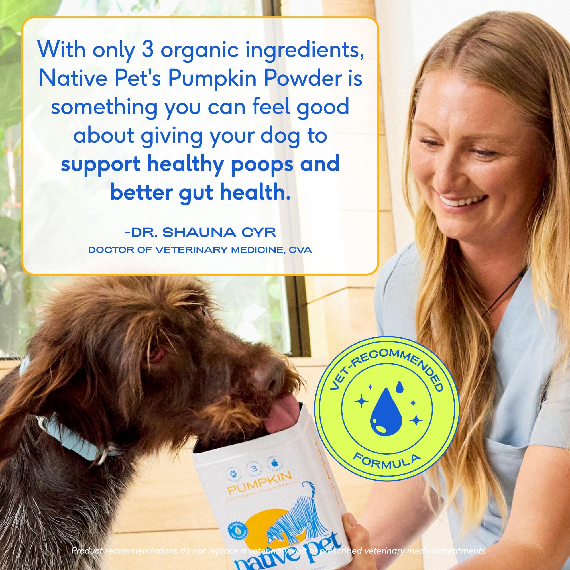 Native Pet Pumpkin for Dogs - Organic Dog Food Topper Powder - Promotes Firm Stools, Supports Digestive, Bowel Health & Nutrient Absorption - USDA Organic, Rich in Fiber with Real Pumpkin - 30 Scoops - Image 7