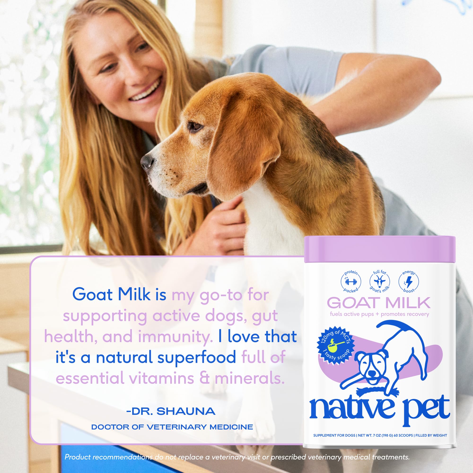 Native Pet Healthy Belly Bundle: GutWell Power Poop - Digestive Enzymes & Fiber for Dogs - Goat Milk for Dogs - Organic Goat Milk Powder - Puppy Formula Dairy Replacement Packed with Protein - Image 7